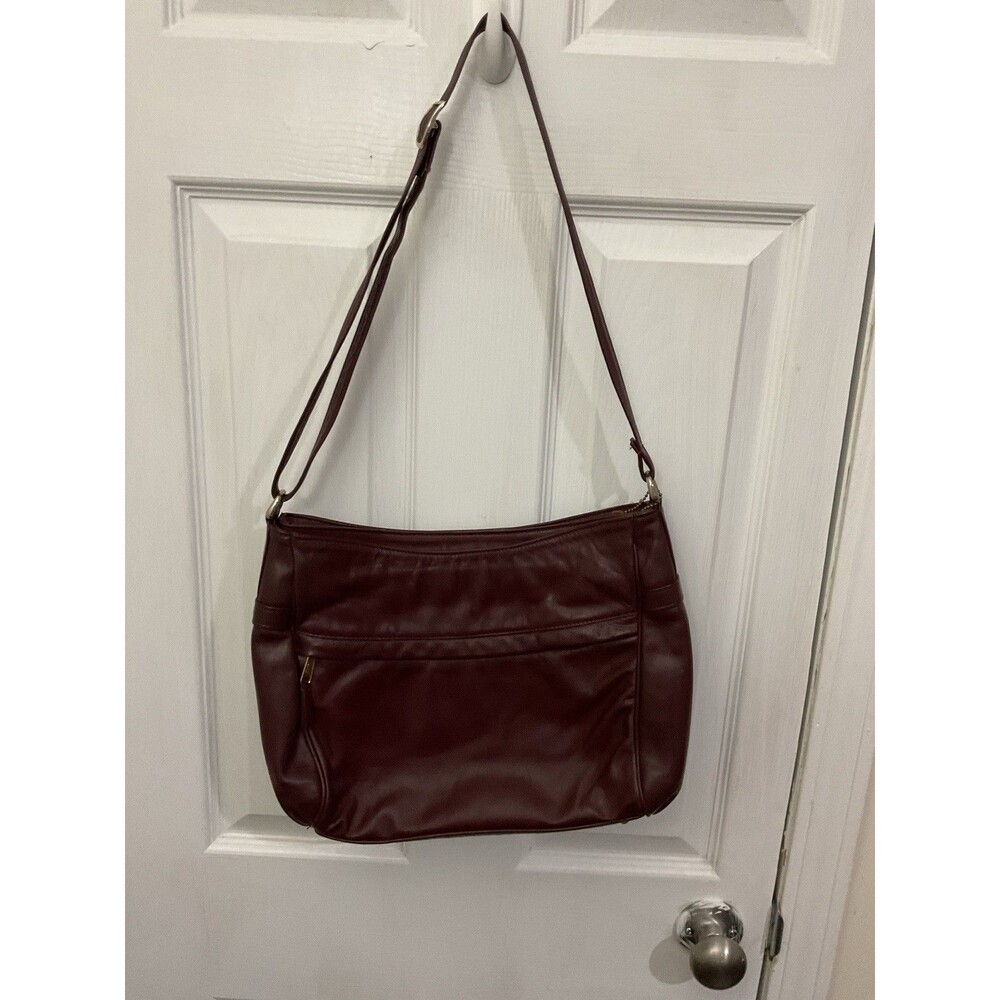SAS Vintage Ox Blood Leather Adjustable Strap Shoulder Crossbody Bag